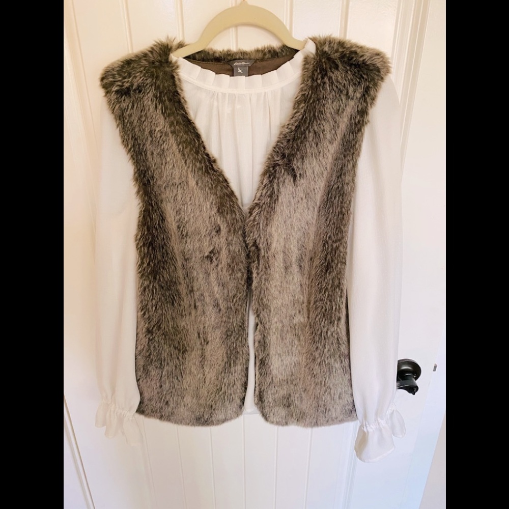Eddie Bauer fur vest